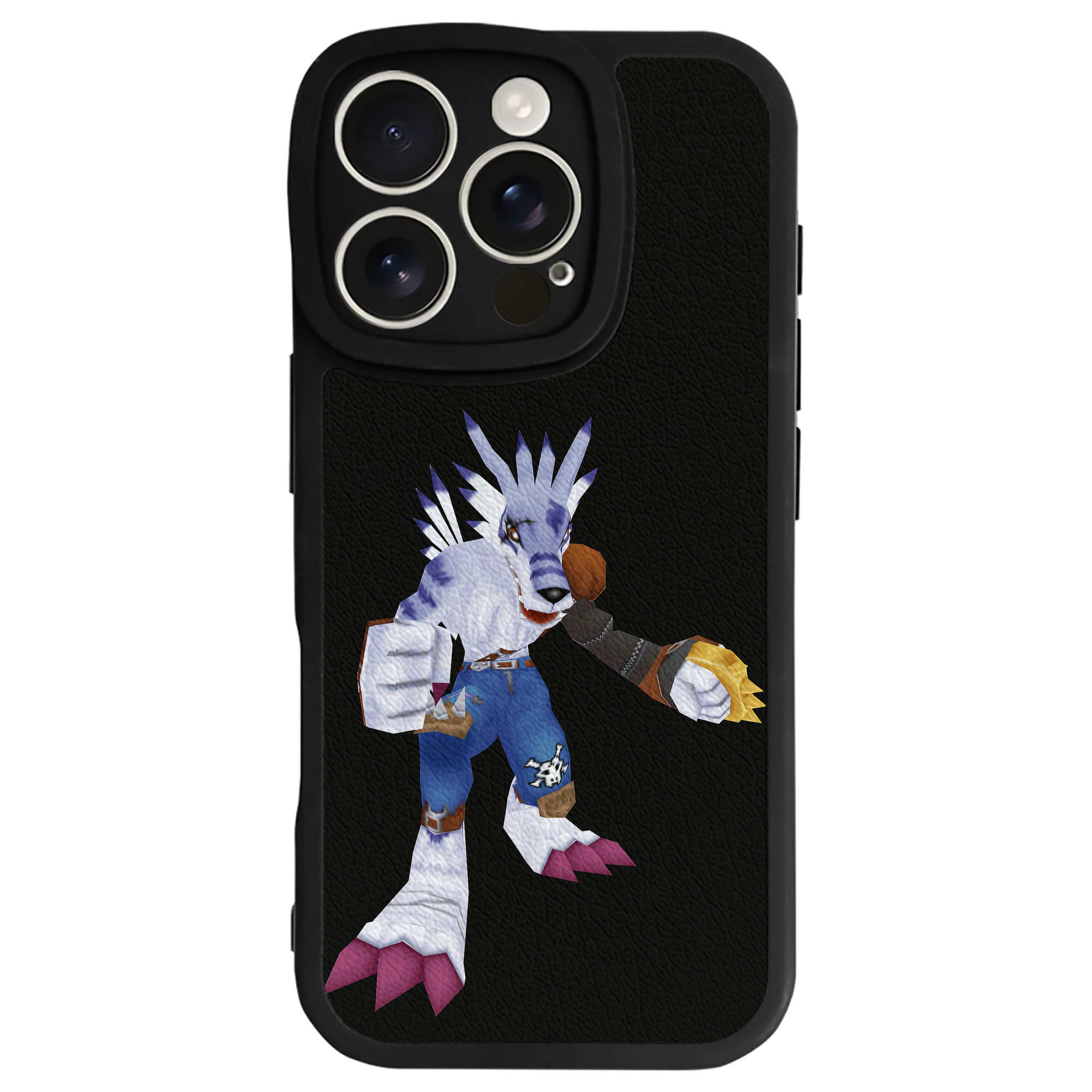 （画像用） Digimon デジタルモンスター/デジモン 【iPhone 16シリーズ対応】シリコンスマホケース（レザー調） 材質：シリコン